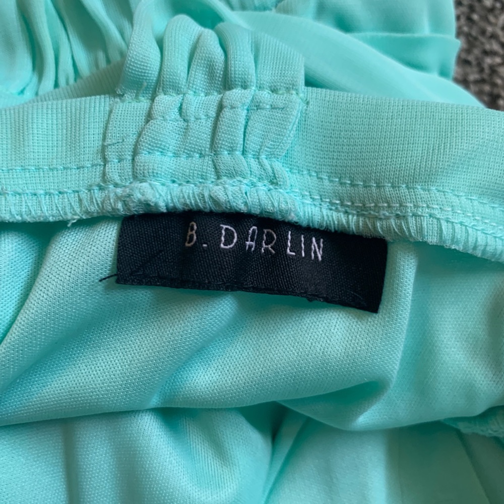 B Darlin Mint Green Formal Maxi Gown Size 4 - Picture 4 of 4